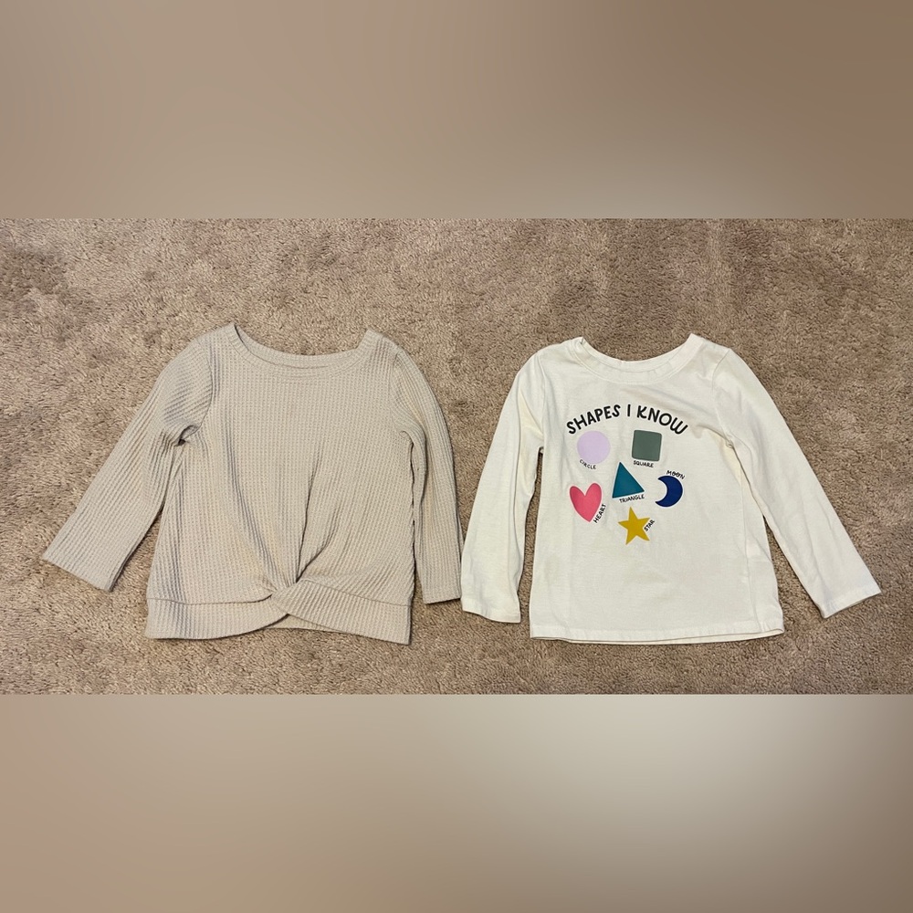 Cat & Jack 2T Long Sleeve Girl Shirts
